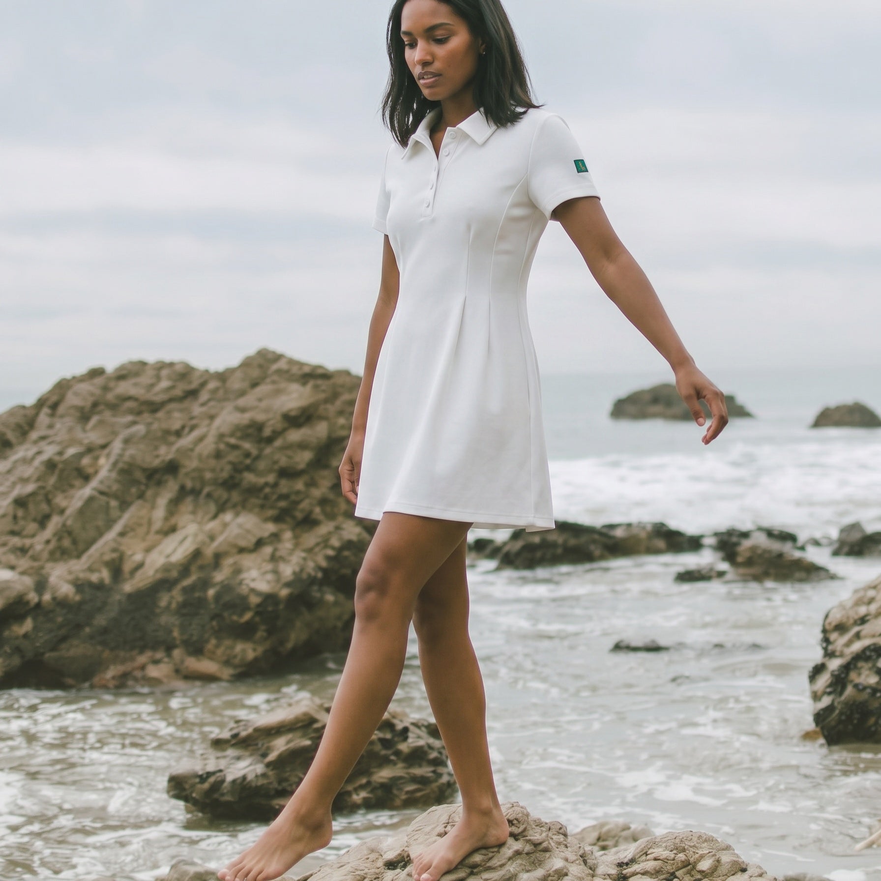 Issu & Lloyd Polo Dress white