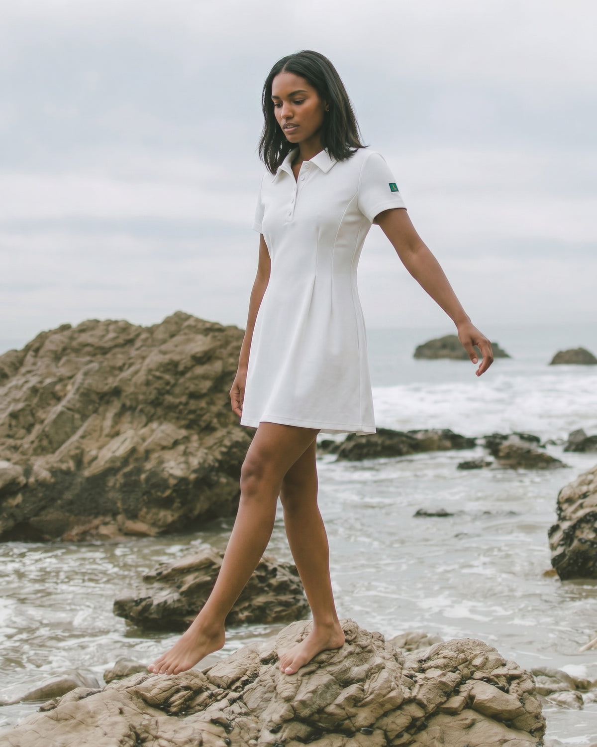 Issu & Lloyd Polo Dress white
