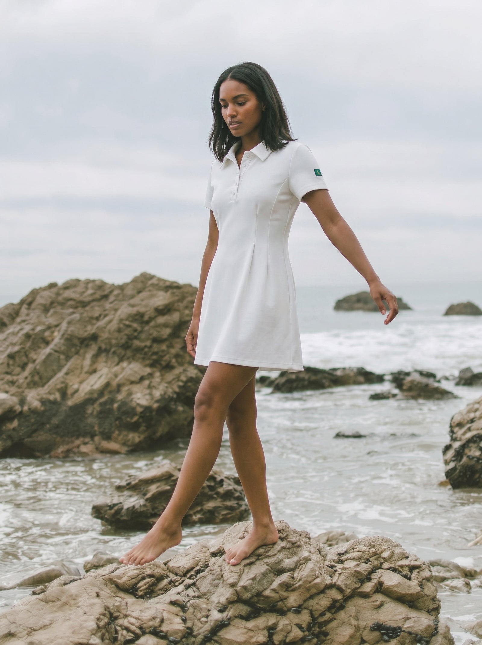Issu & Lloyd Polo Dress white