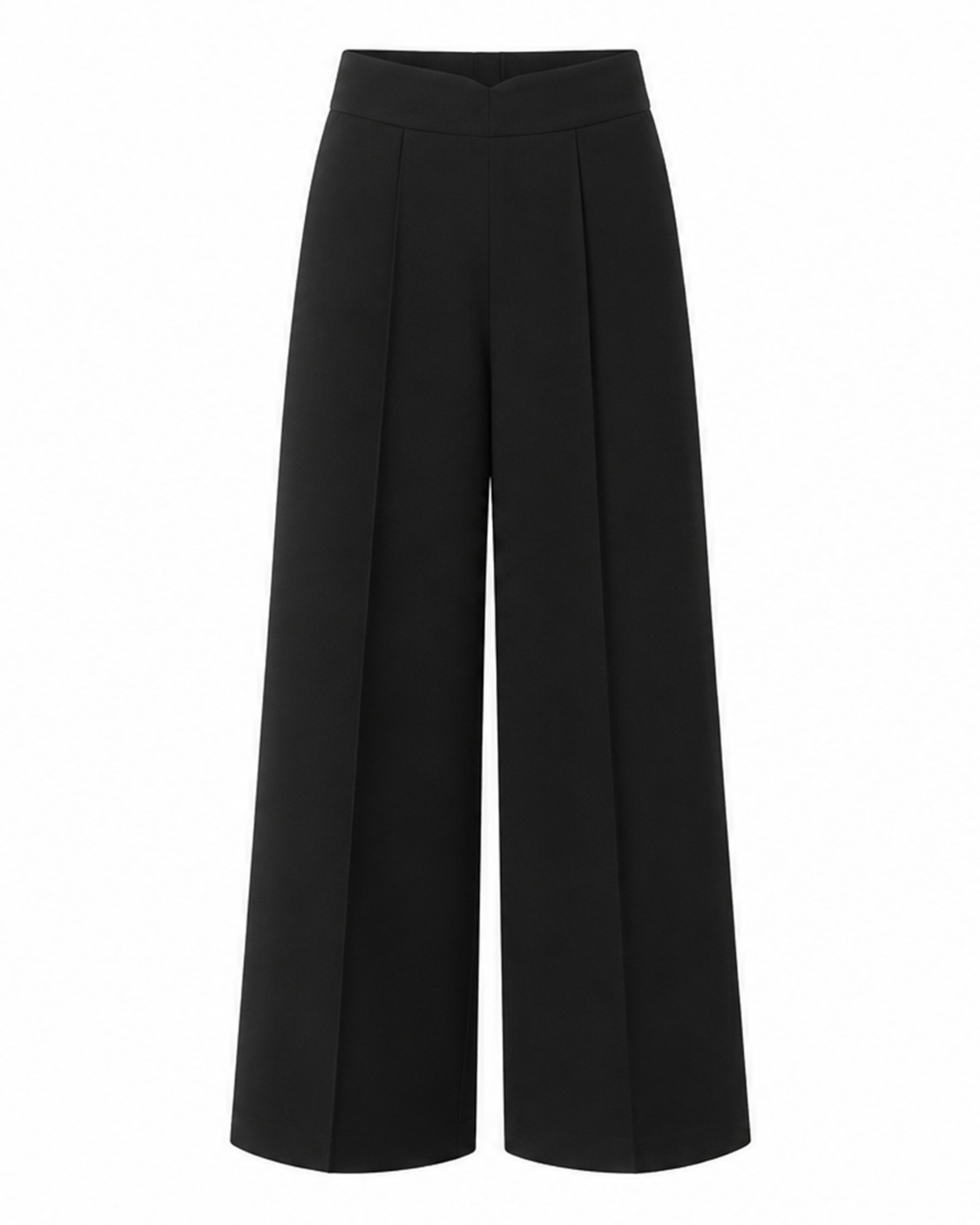 Arabelli high-waist pantalon met plooien voor dames in zwart – Issu & Lloyd