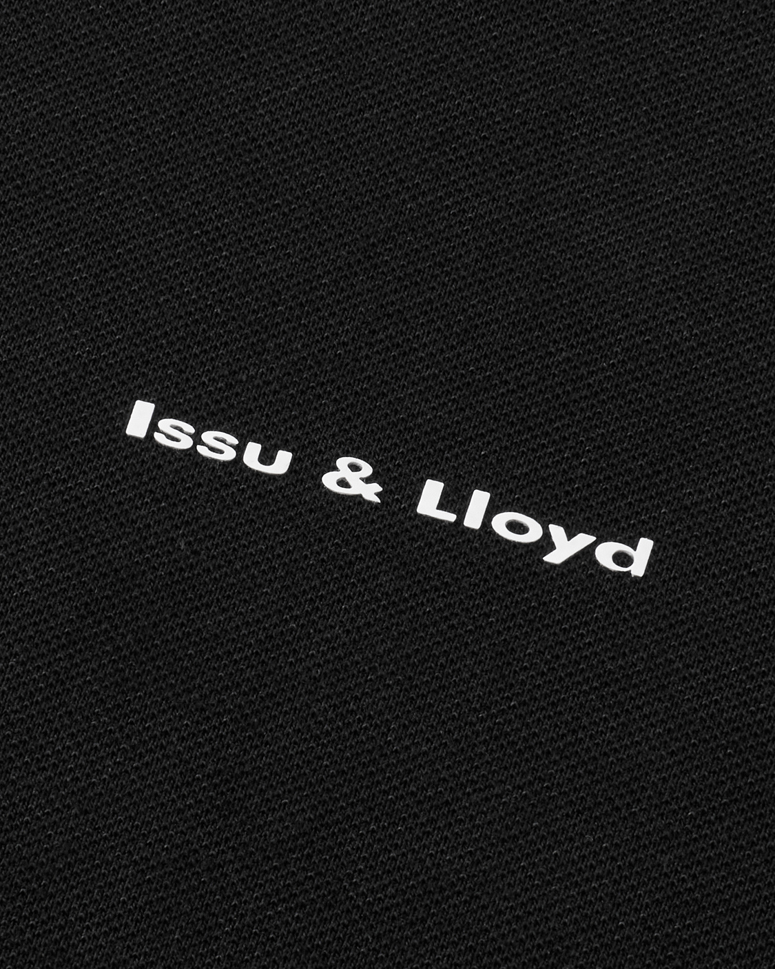 Atticus gestreepte katoenen polo met knopen voor heren in zwart – Issu & Lloyd
