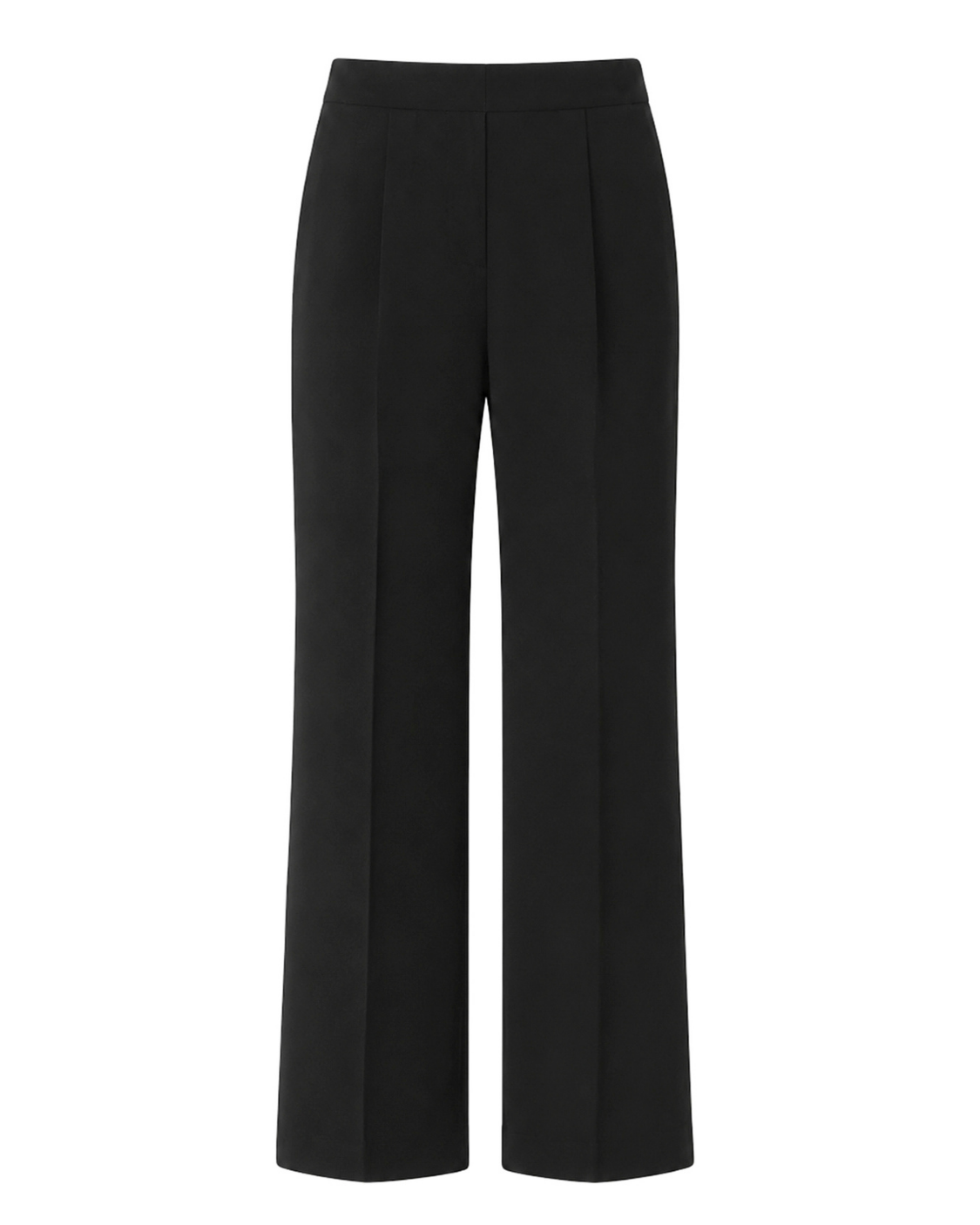 Daphni pantalon met plooien en flared pijp voor dames in zwart – Issu & Lloyd