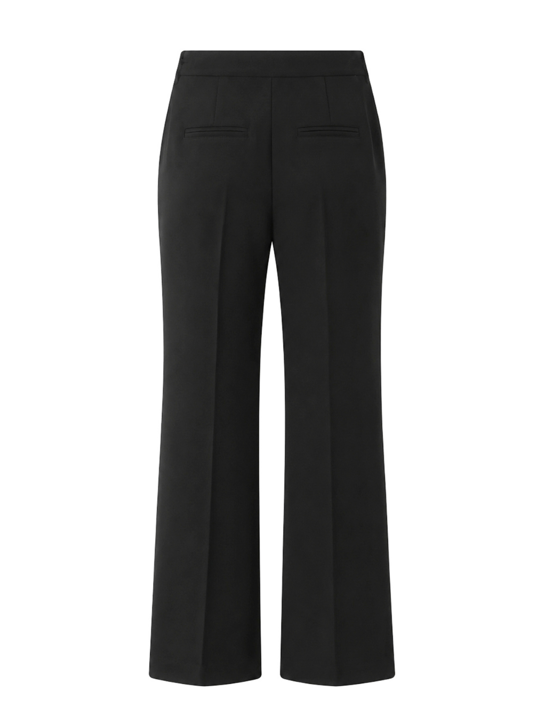 Daphni pantalon met plooien en flared pijp voor dames in zwart – Issu & Lloyd