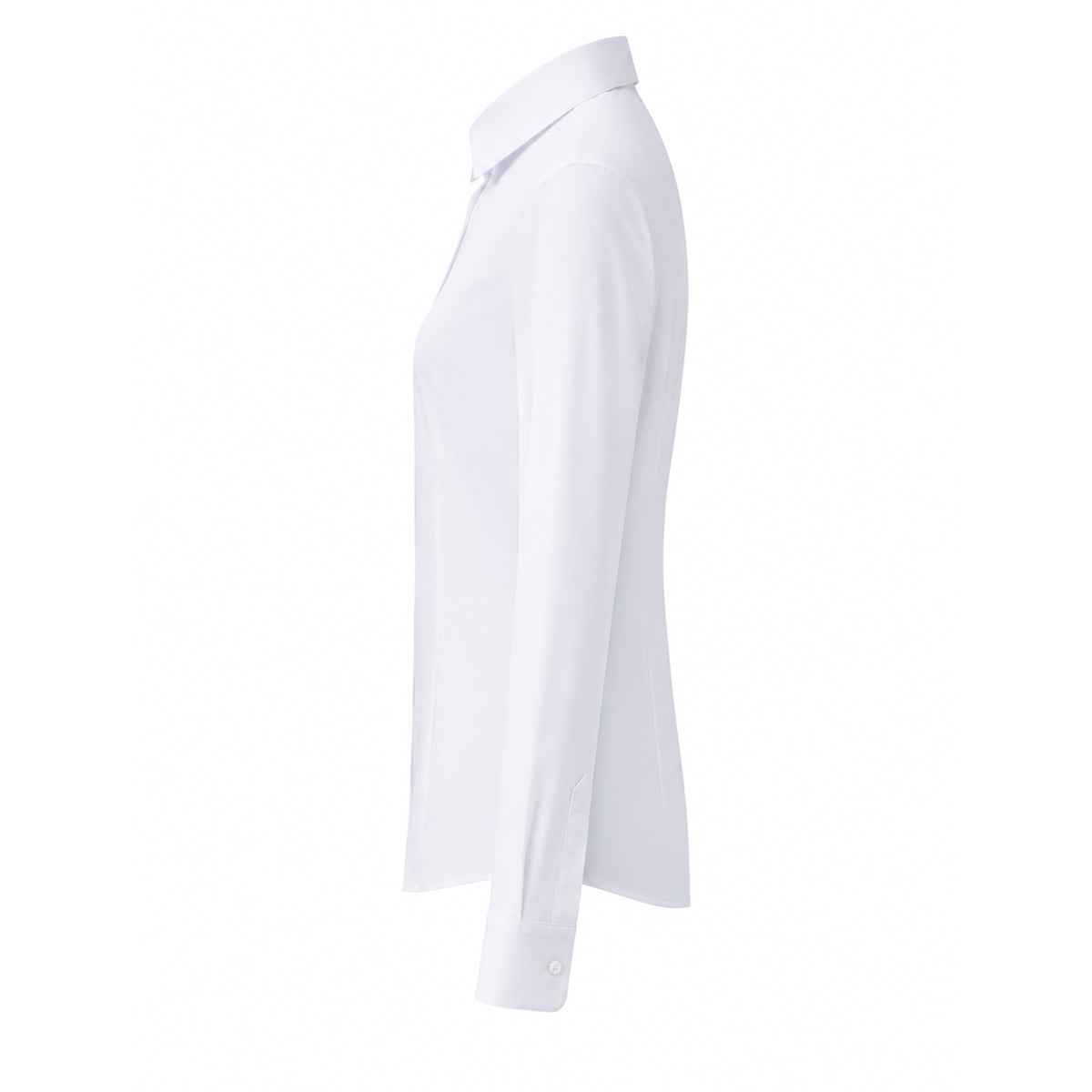 Delphine getailleerde blouse met coupenaden voor dames in wit – Issu & Lloyd