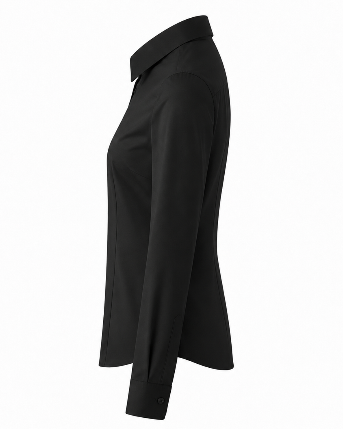 Delphine getailleerde blouse met coupenaden voor dames in zwart – Issu & Lloyd