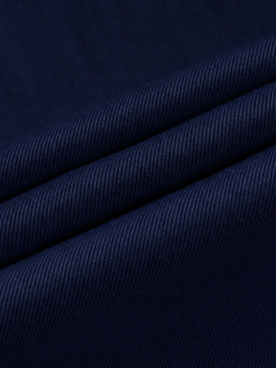 Hamilton katoenen overhemd met Italiaanse kraag voor heren in marineblauw – Issu & Lloyd