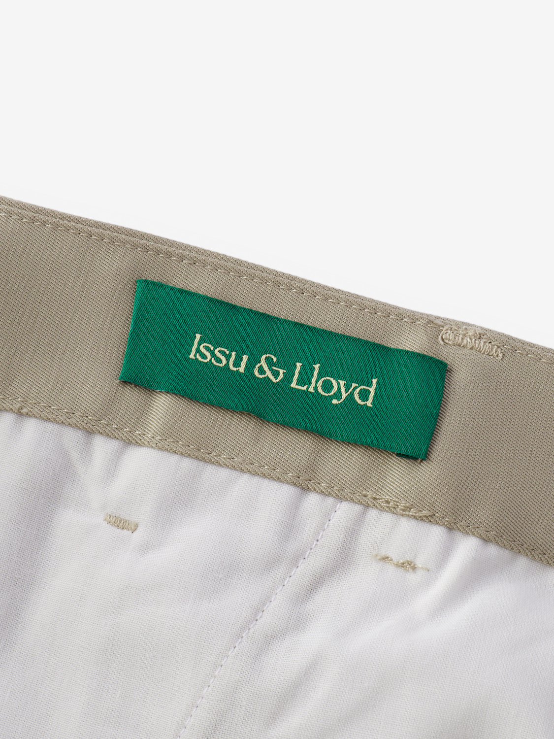 Harrison tapered pantalon met plooien voor heren in beige – Issu & Lloyd