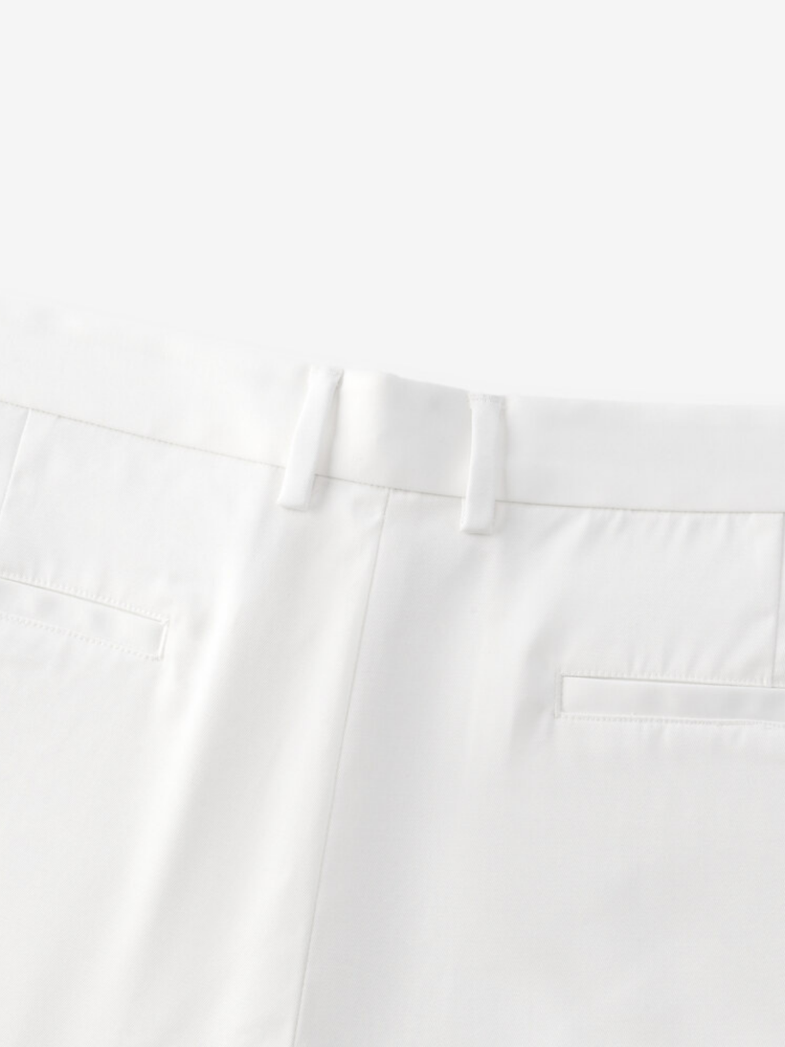 Harrison tapered pantalon met plooien voor heren in wit – Issu & Lloyd