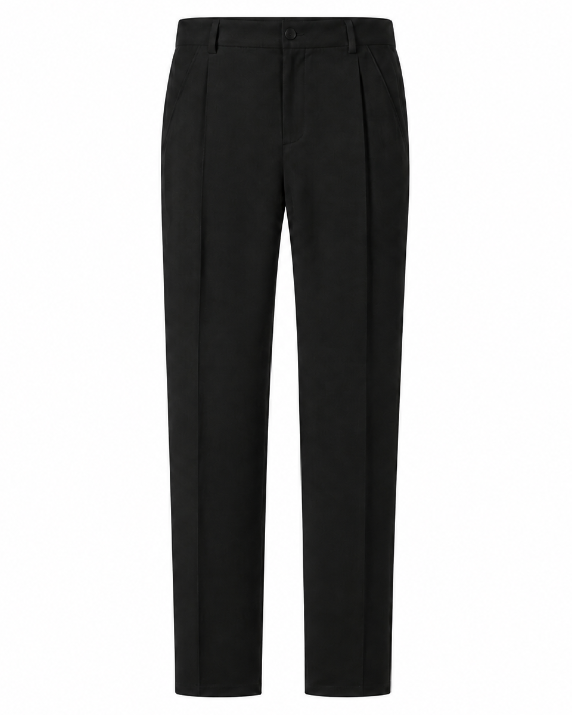 Harrison tapered pantalon met plooien voor heren in zwart – Issu & Lloyd