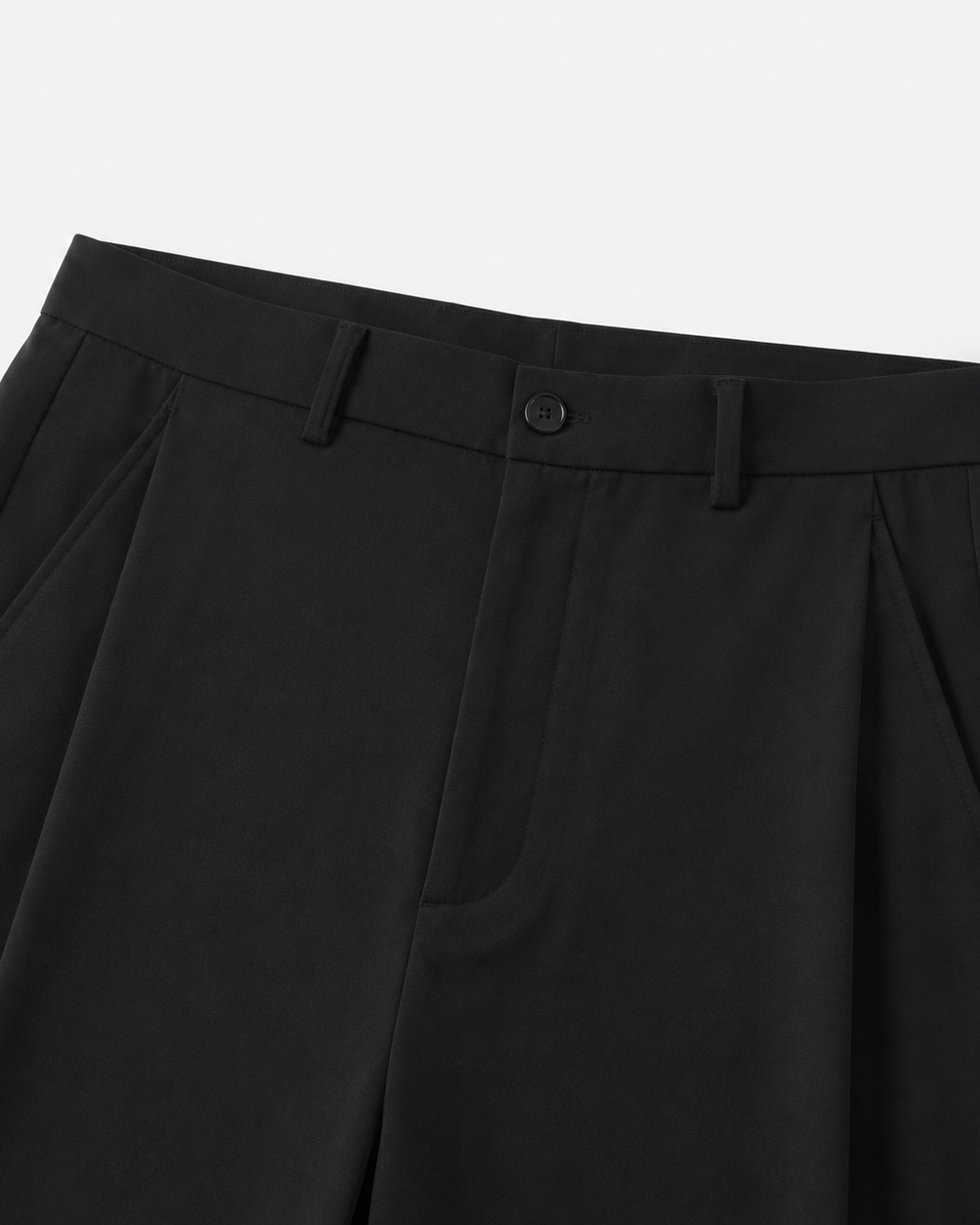 Harrison tapered pantalon met plooien voor heren in zwart – Issu & Lloyd