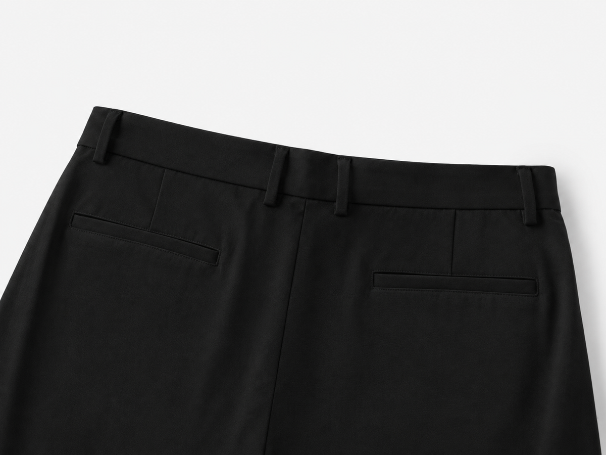 Harrison tapered pantalon met plooien voor heren in zwart – Issu & Lloyd