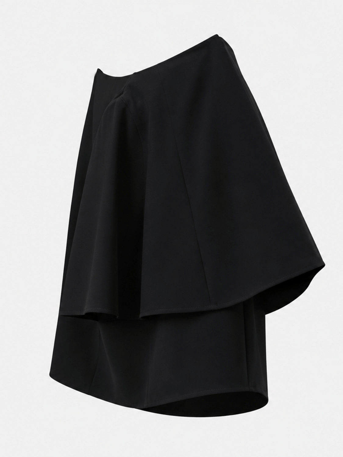 Isadora elegant cape T-shirt voor dames in zwart – Issu & Lloyd