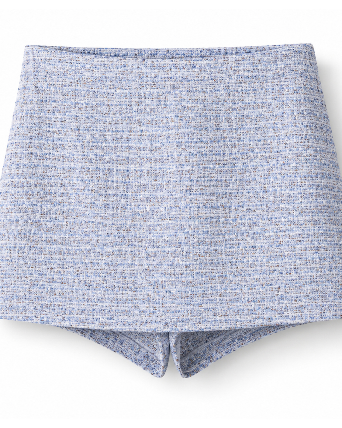 Lavinia tweed skort met roklook voor dames in gletsjerblauw – Issu & Lloyd