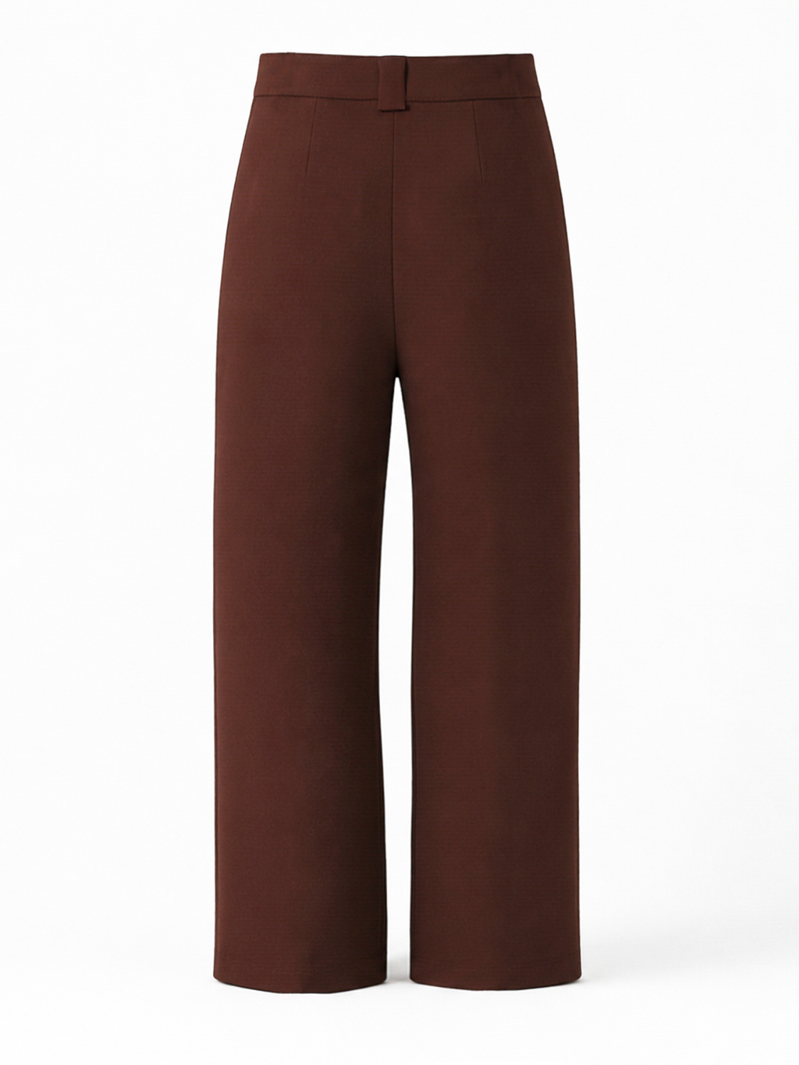 Philippa ultra high-waist pantalon met plooien voor dames in bruin – Issu & Lloyd