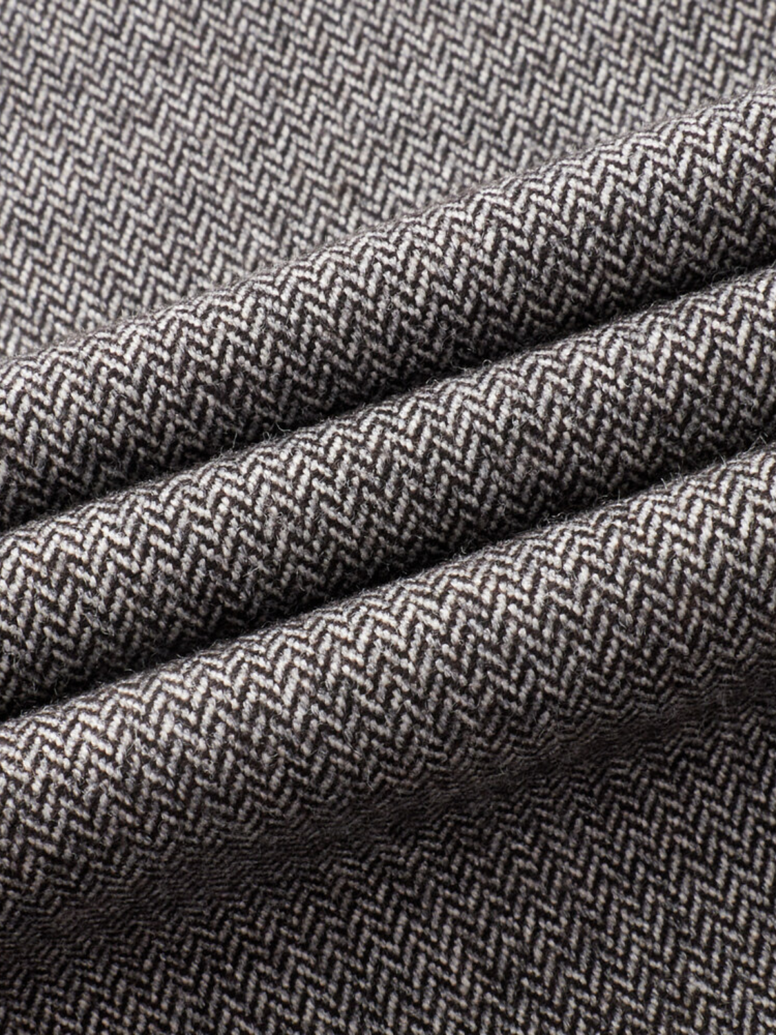 Ulysses slim-fit herringbone pantalon voor heren in taupegrijs – Issu & Lloyd