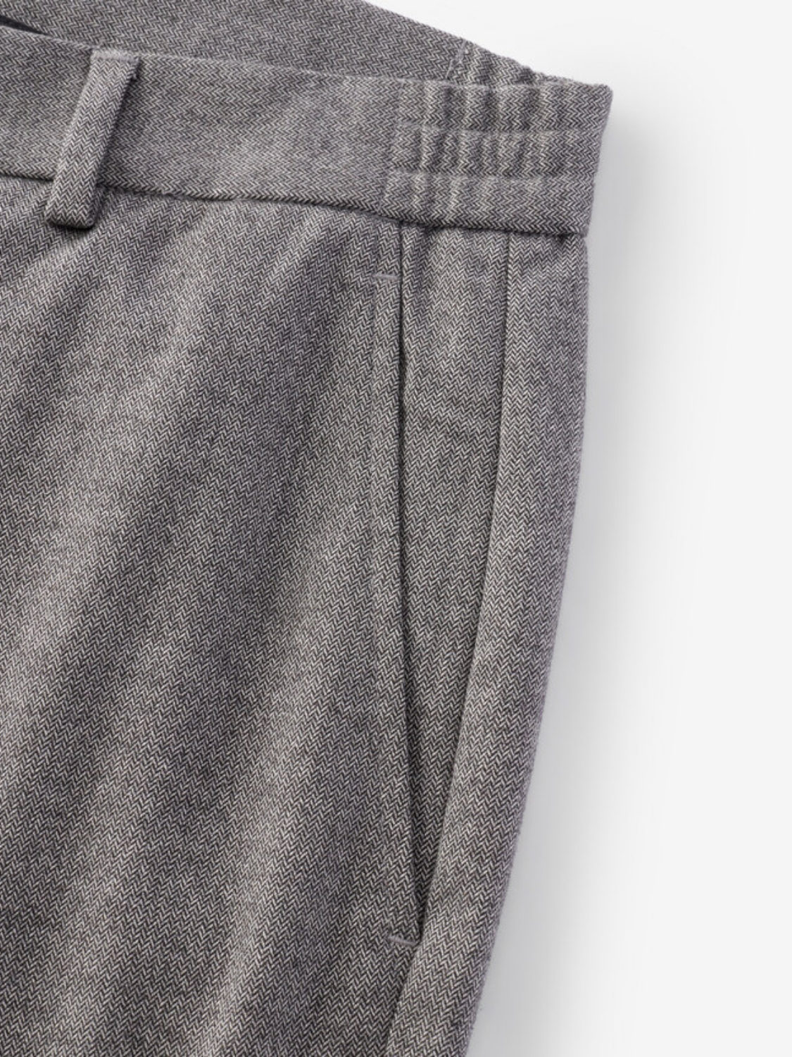 Ulysses slim-fit herringbone pantalon voor heren in taupegrijs – Issu & Lloyd