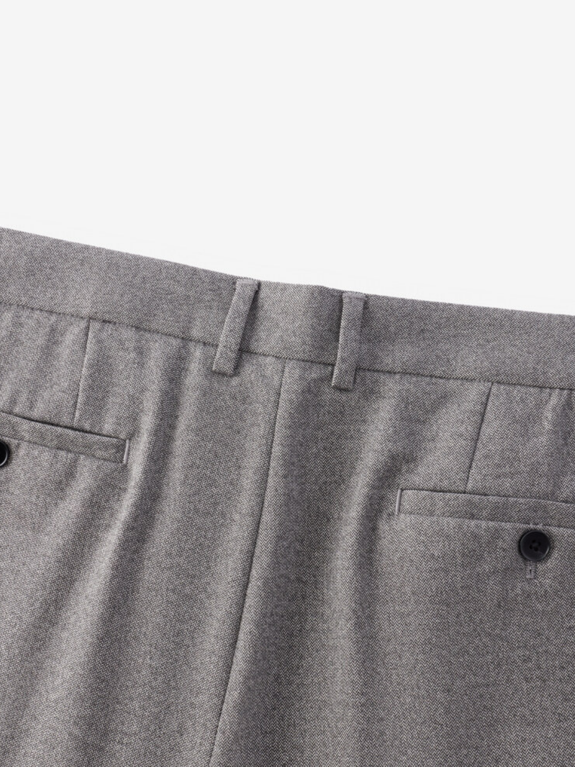 Ulysses slim-fit herringbone pantalon voor heren in taupegrijs – Issu & Lloyd