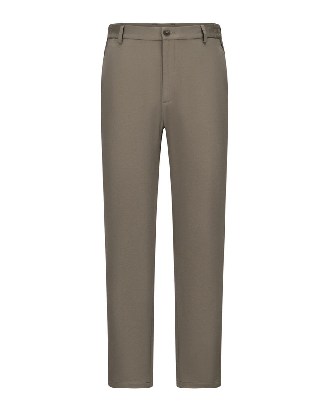 Vincent slim-fit pantalon met mid-rise voor heren in khaki – Issu & Lloyd