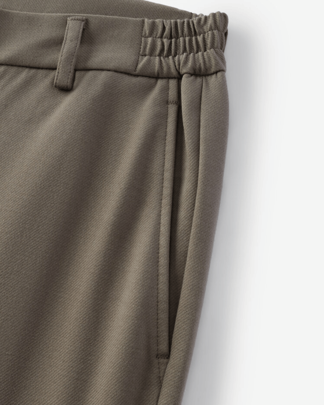 Vincent slim-fit pantalon met mid-rise voor heren in khaki – Issu & Lloyd