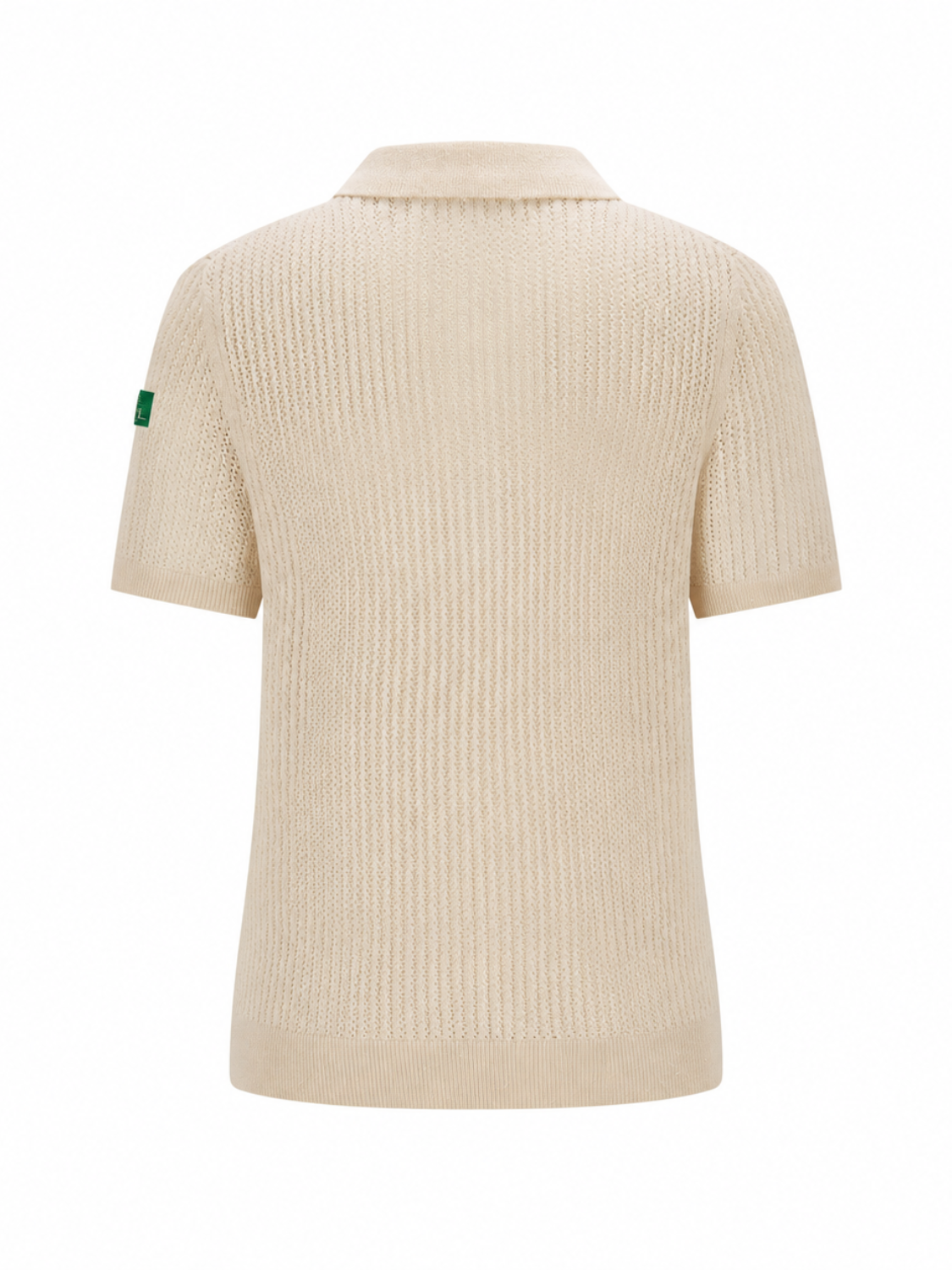 Augusta open gebreide polo van wol en cashmere voor dames in beige – Issu & Lloyd