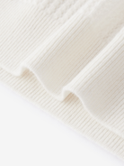 Augusta open gebreide polo van wol en cashmere voor dames in crème – Issu & Lloyd
