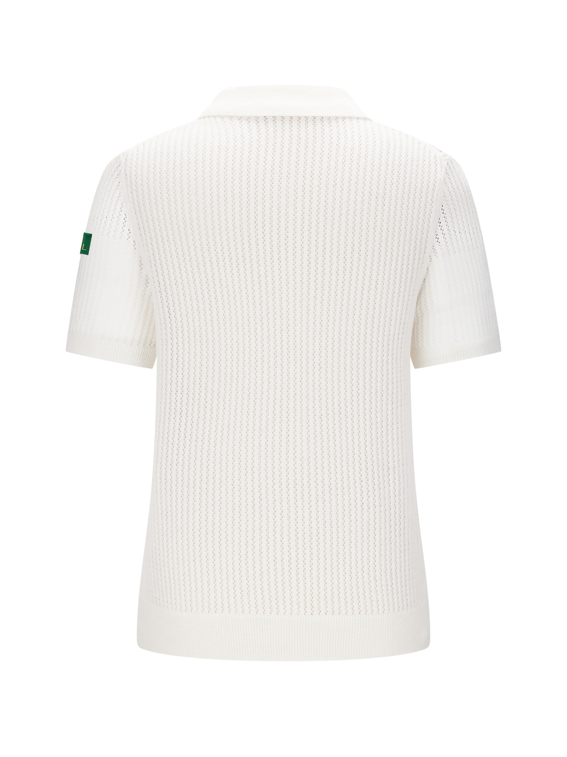 Augusta open gebreide polo van wol en cashmere voor dames in crème – Issu & Lloyd