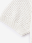 Augusta open gebreide polo van wol en cashmere voor dames in crème – Issu & Lloyd