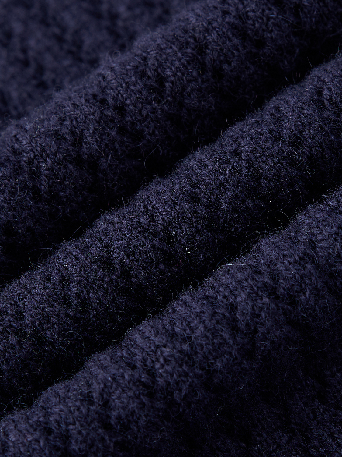 Augusta open gebreide polo van wol en cashmere voor dames in marineblauw – Issu & Lloyd