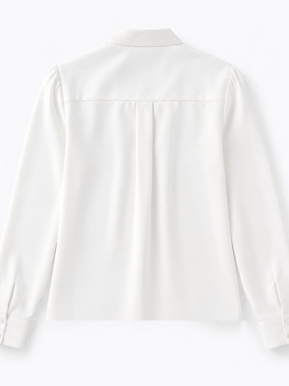 Cordelia blouse met V-hals en matte satijnlook voor dames in wit – Issu & Lloyd