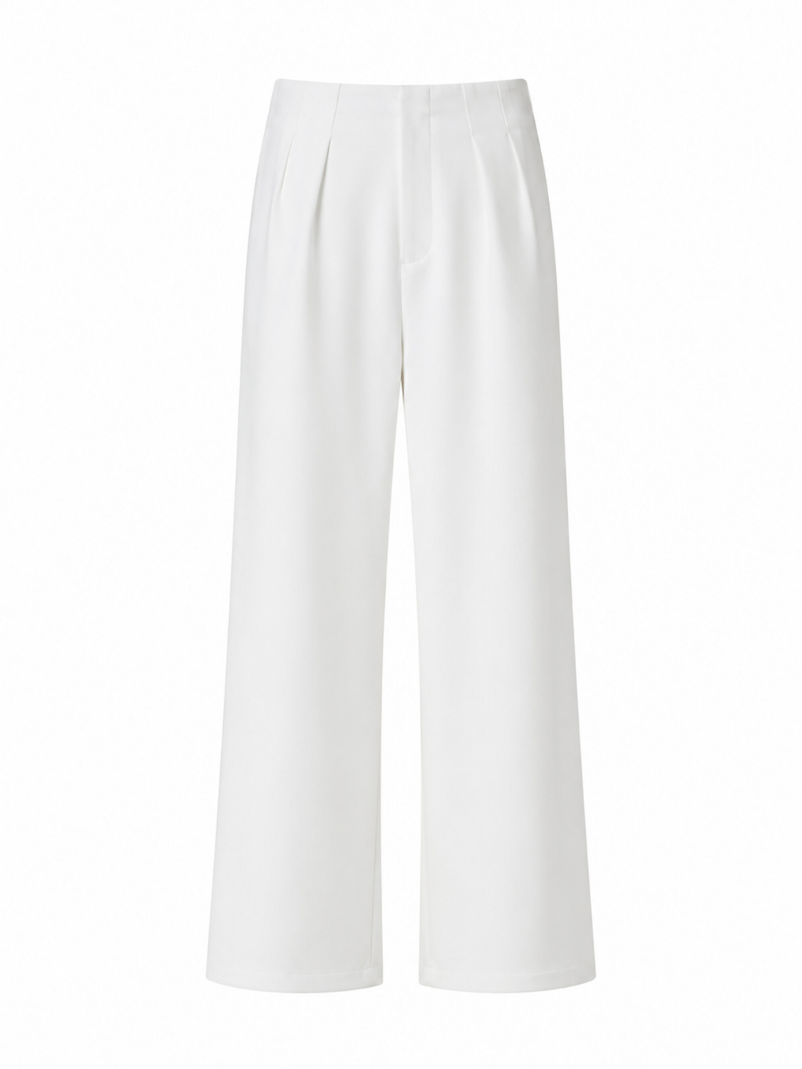 Cosette ultra high-waist slim-straight pantalon voor dames in wit – Issu & Lloyd