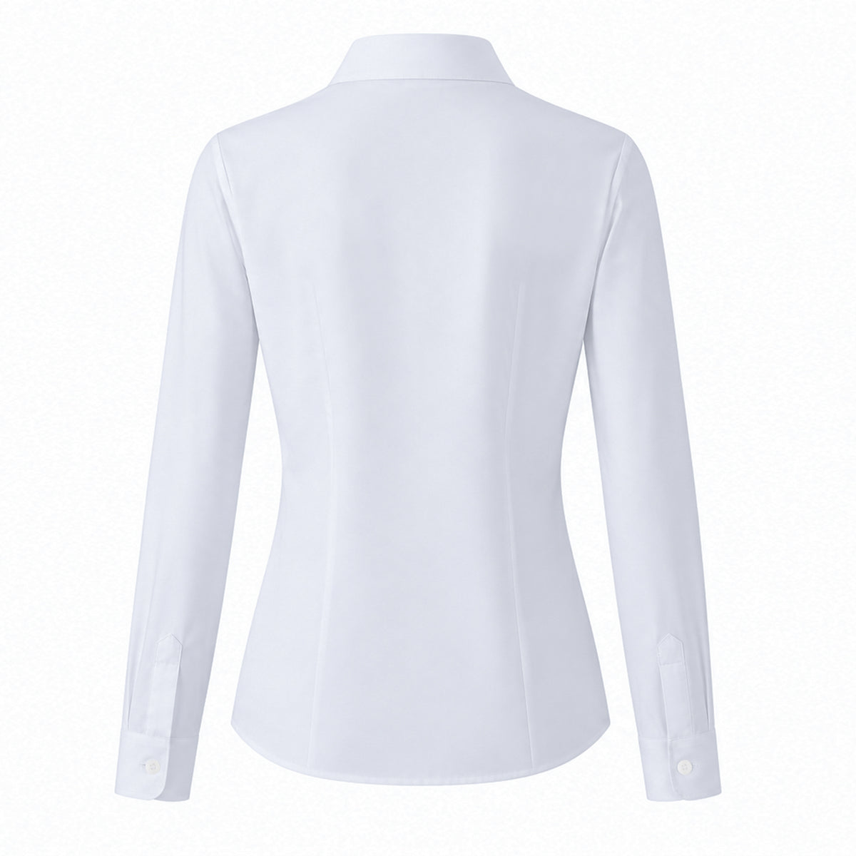 Delphine getailleerde blouse met coupenaden voor dames in wit – Issu & Lloyd