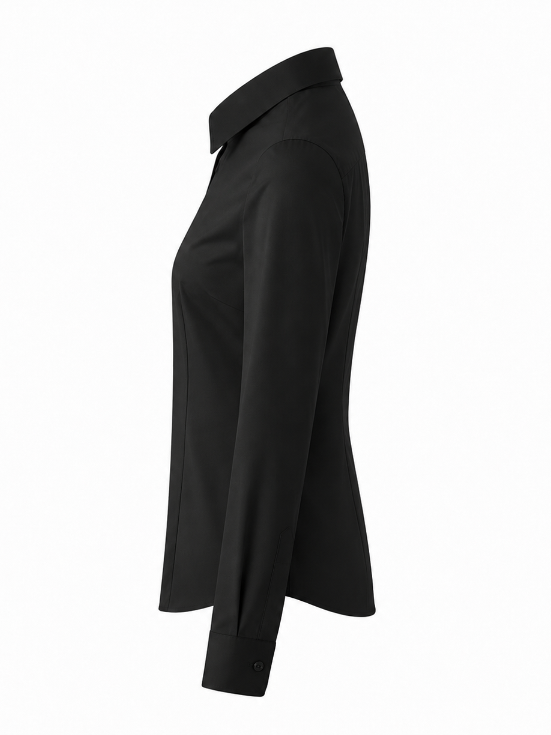 Delphine getailleerde blouse met coupenaden voor dames in zwart – Issu & Lloyd