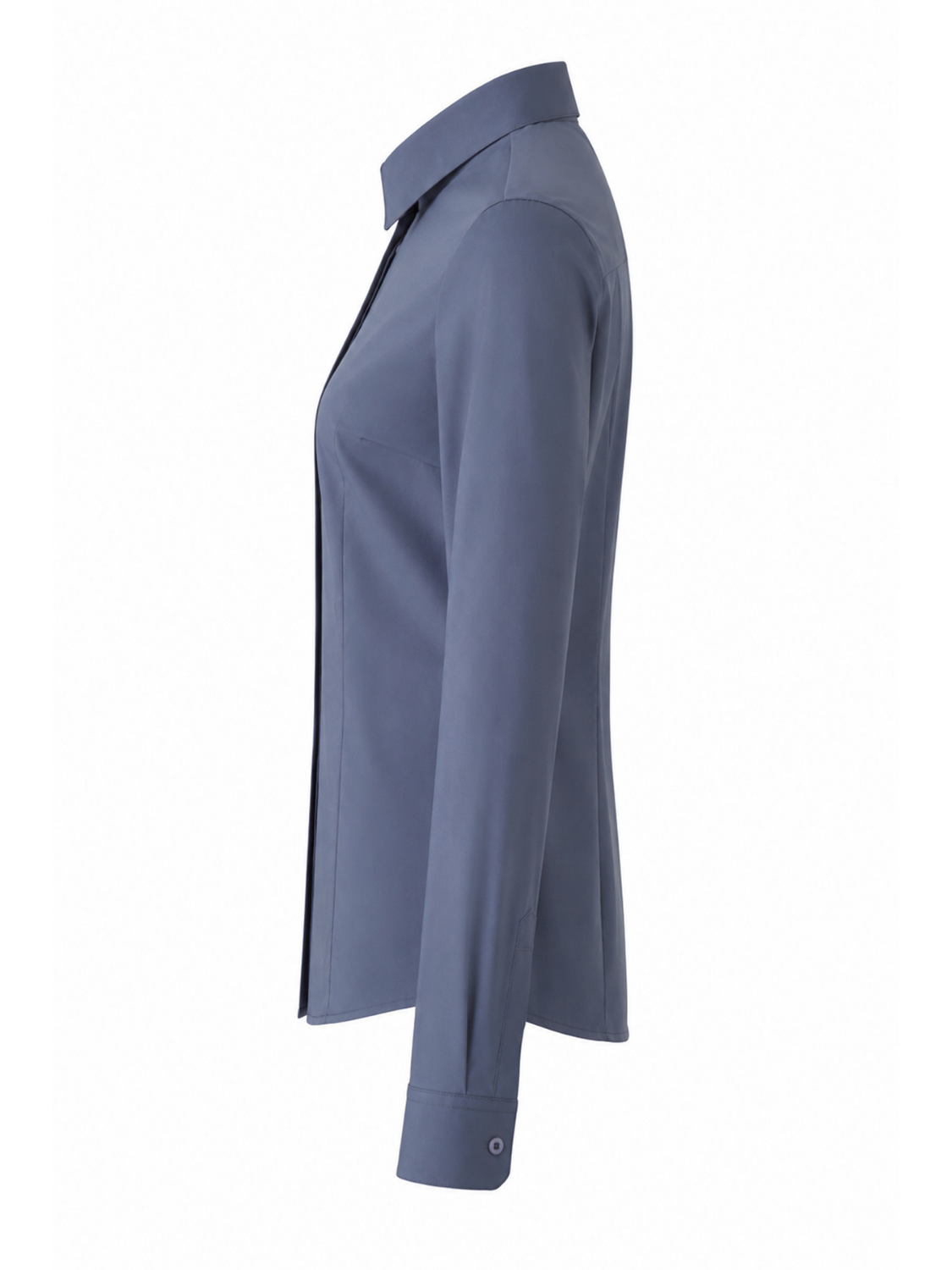 Delphine getailleerde blouse met coupenaden voor dames in schaduwblauw – Issu & Lloyd