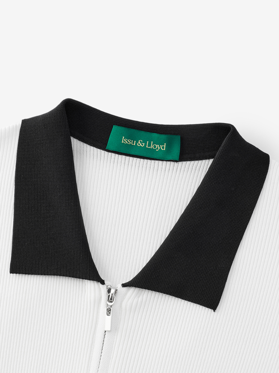Eleanor geribd gebreid vest voor dames in wit – Issu & Lloyd