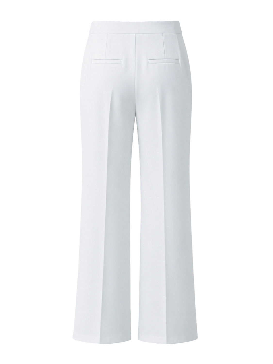 Florence flared enkellange pantalon voor dames in wit – Issu & Lloyd