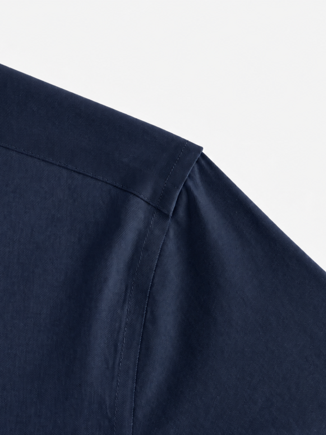 Hamilton katoenen overhemd met Italiaanse kraag voor heren in marineblauw – Issu & Lloyd