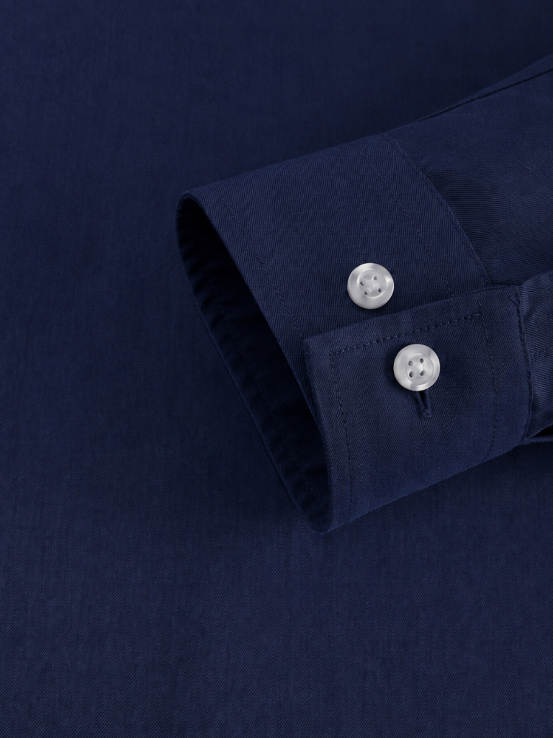 Hamilton katoenen overhemd met Italiaanse kraag voor heren in marineblauw – Issu & Lloyd