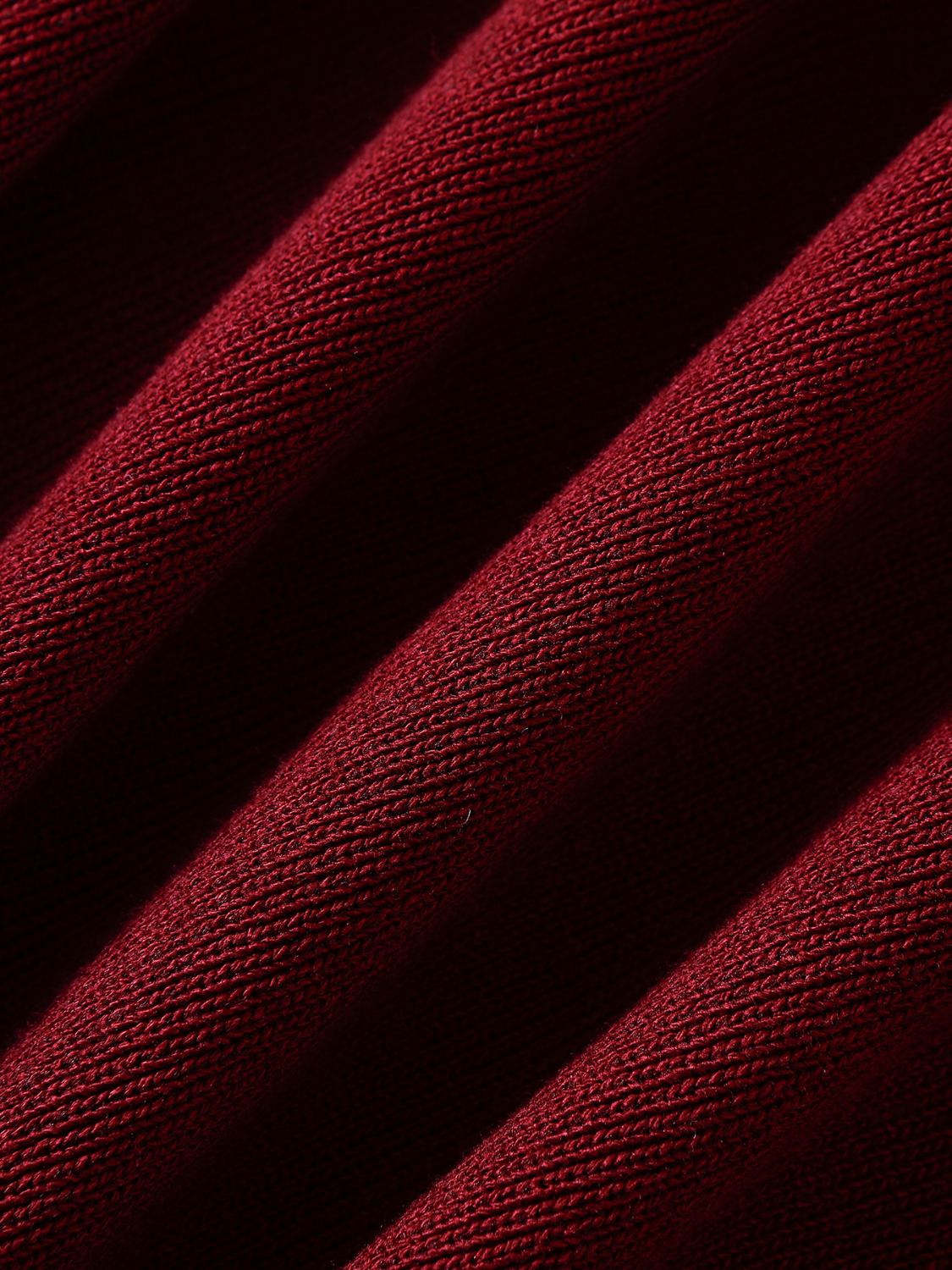 Lenora fijngebreid tweekleurig T-shirt met tweed-look voor dames in bordeaux – Issu & Lloyd