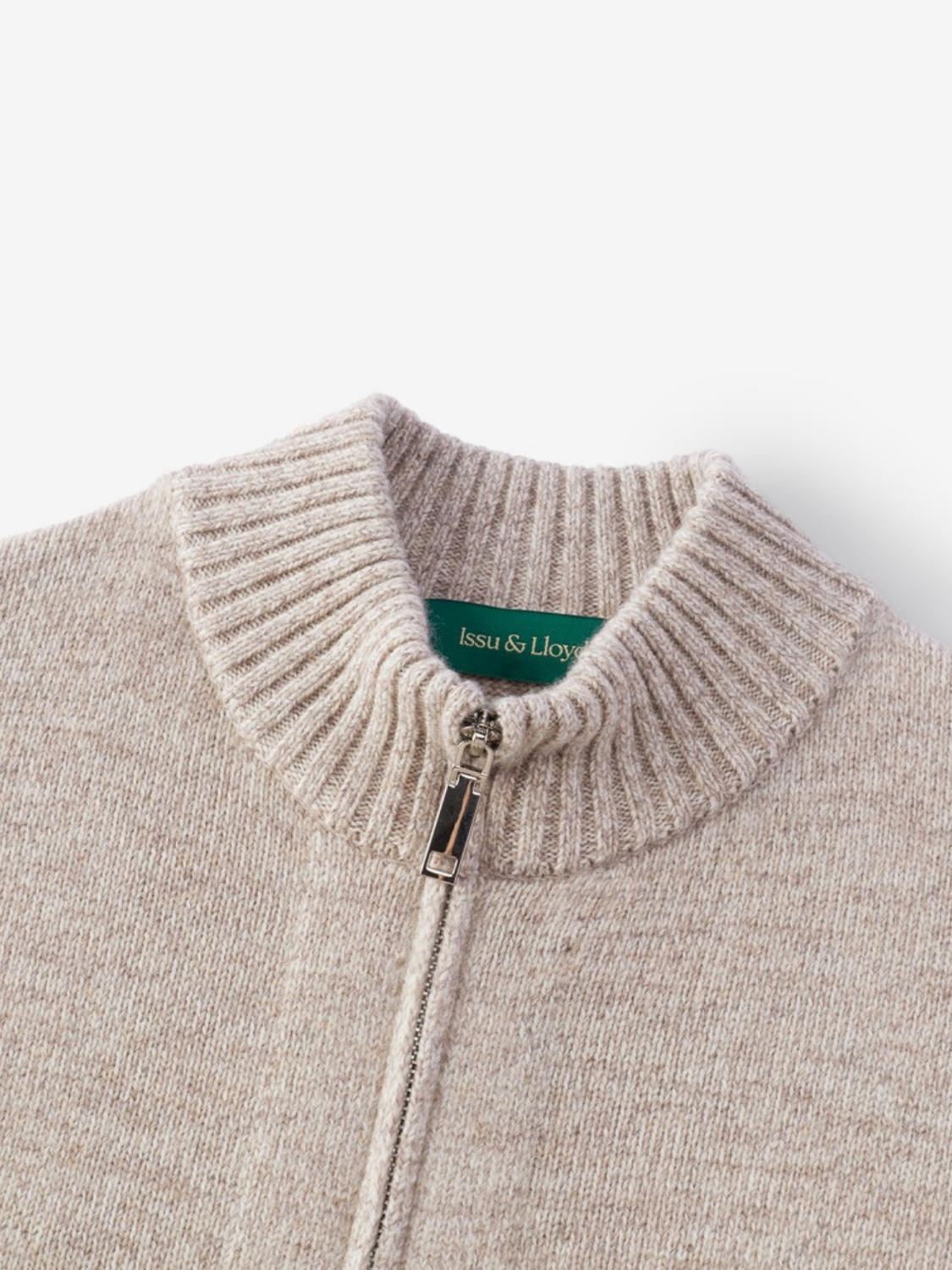 Maximilian wollen vest met zakelijke snit voor heren in beige – Issu & Lloyd