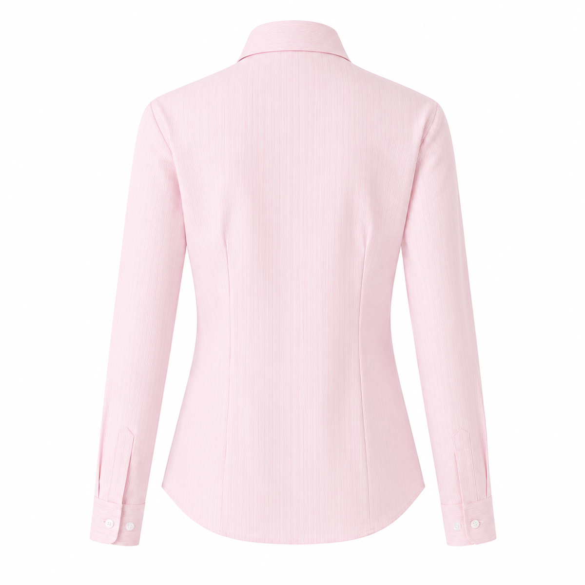 Odette gestreepte slim-fit blouse voor dames in roze gestreept – Issu & Lloyd