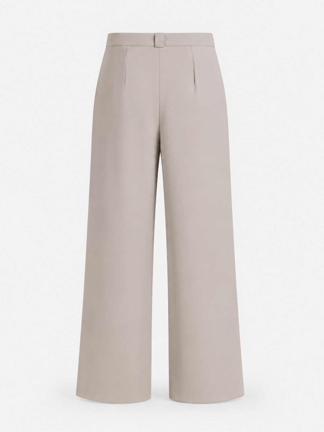 Philippa ultra high-waist pantalon met plooien voor dames in beige – Issu & Lloyd