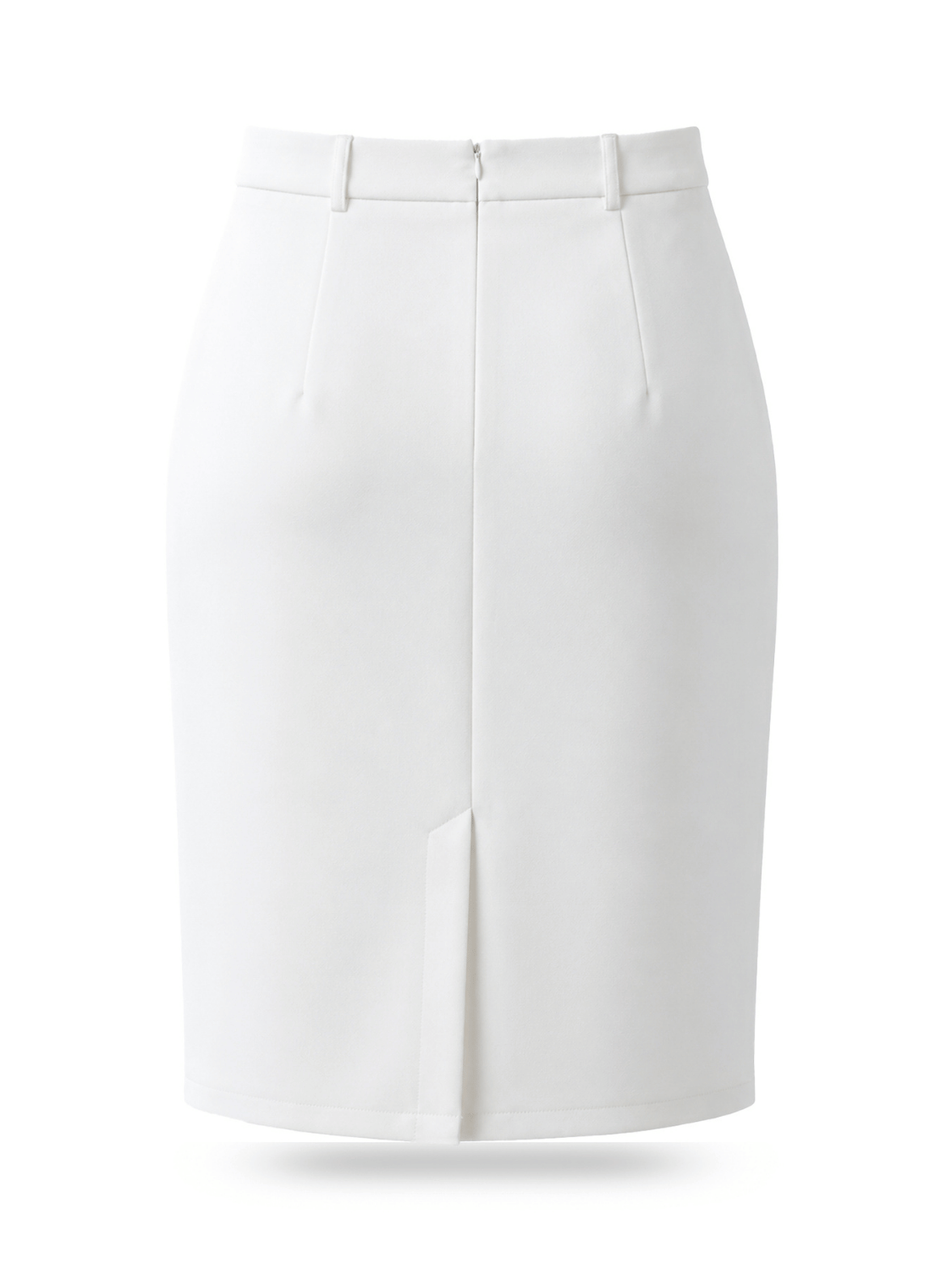 Rosa elegante rok op kniehoogte voor dames in wit – Issu & Lloyd