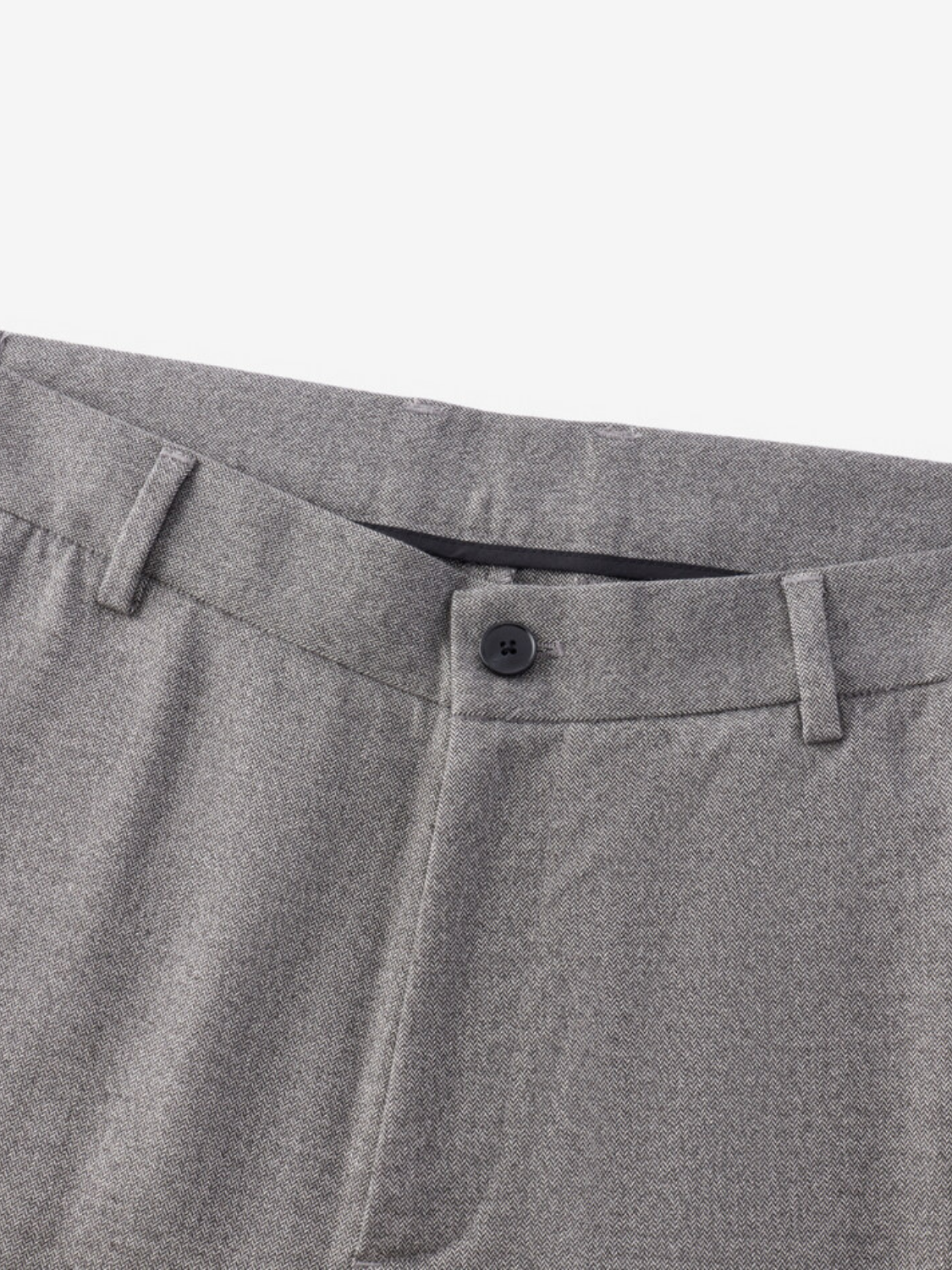 Ulysses slim-fit herringbone pantalon voor heren in taupegrijs – Issu & Lloyd