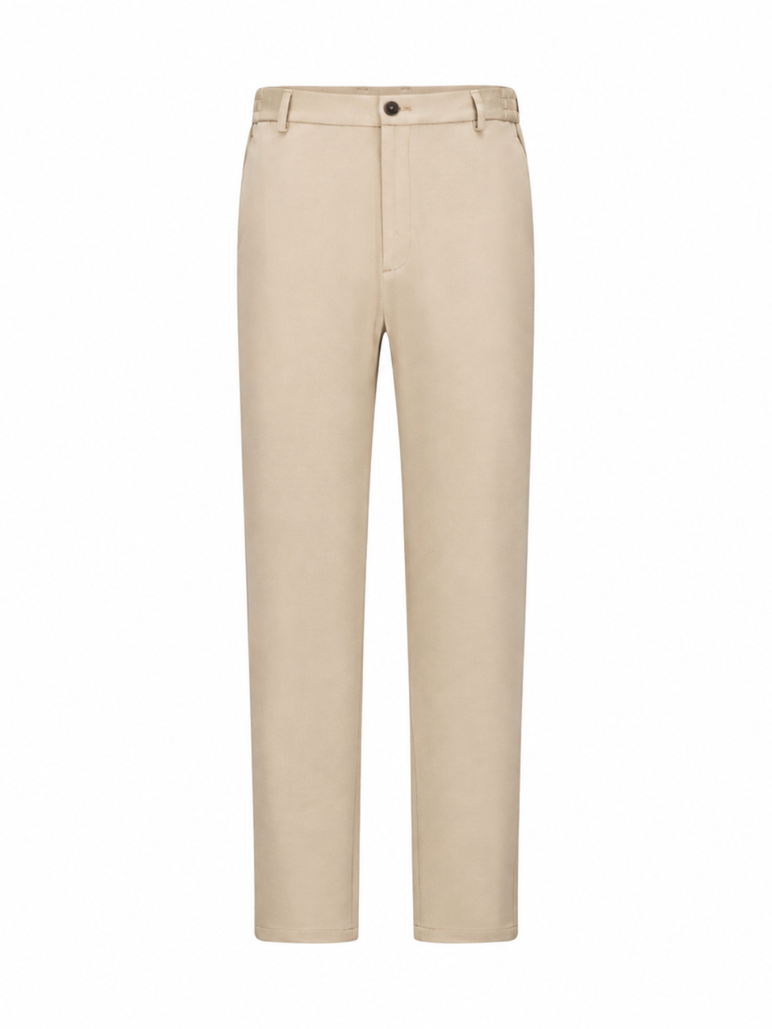 Vincent slim-fit pantalon met mid-rise voor heren in crème – Issu & Lloyd