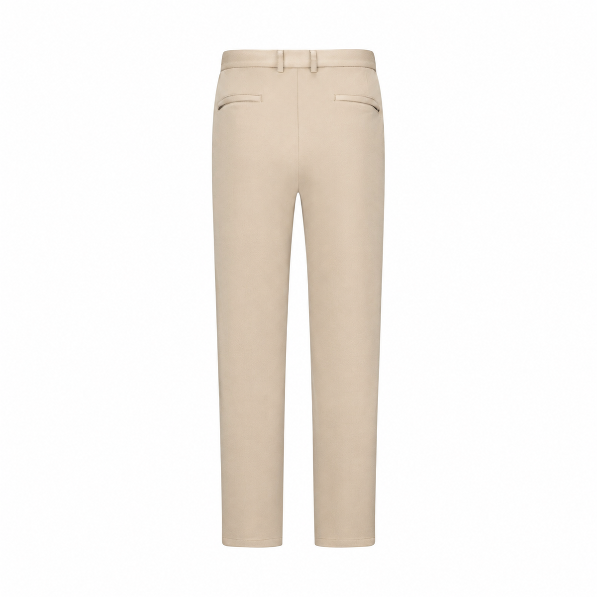 Vincent slim-fit pantalon met mid-rise voor heren in crème – Issu & Lloyd