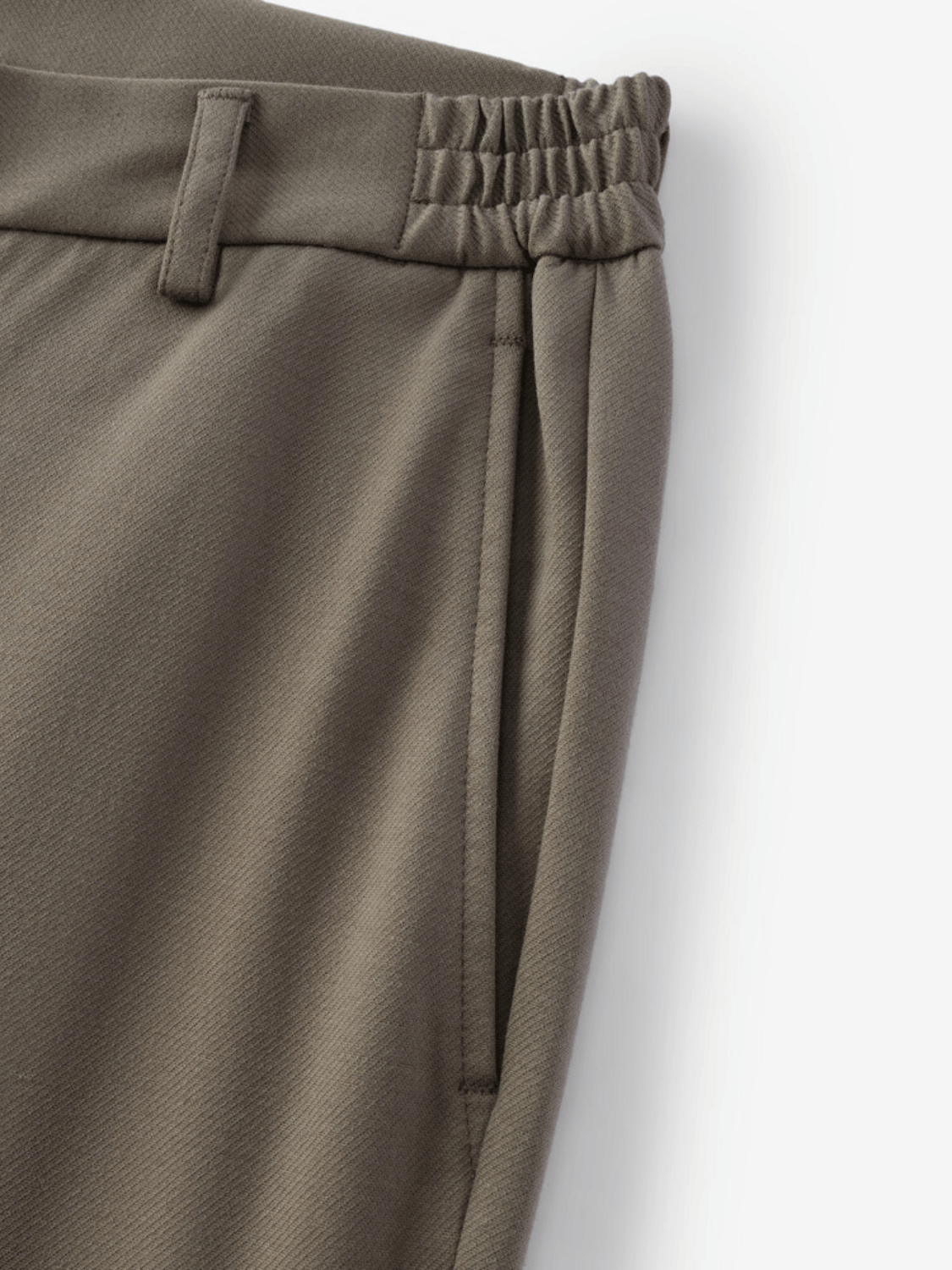Vincent slim-fit pantalon met mid-rise voor heren in khaki – Issu & Lloyd