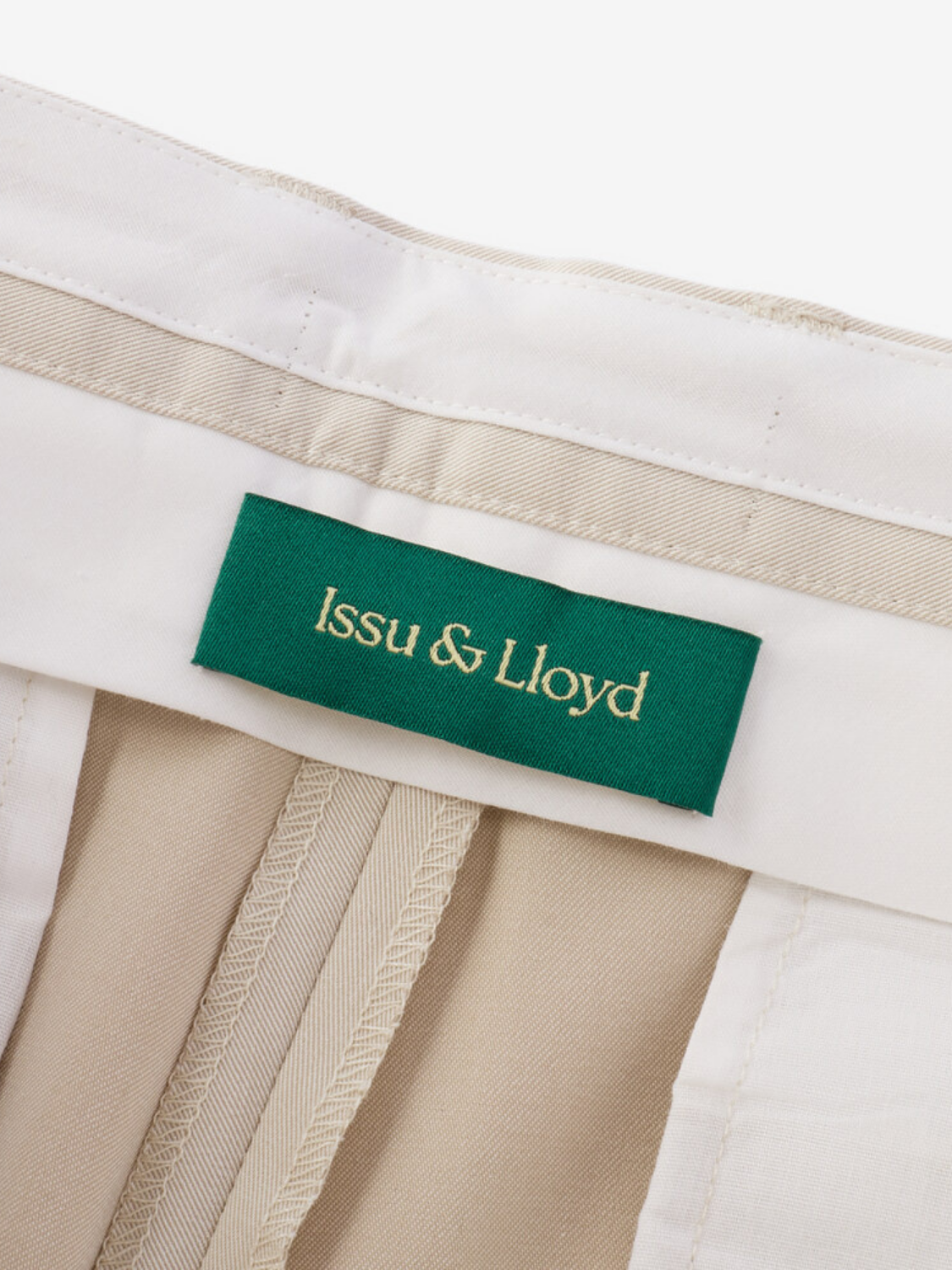 Winston lichte high-waist pantalon voor heren in crème – Issu & Lloyd